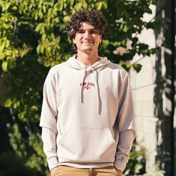 League ISU Light Gray Monterey Hooded Sweatshirt